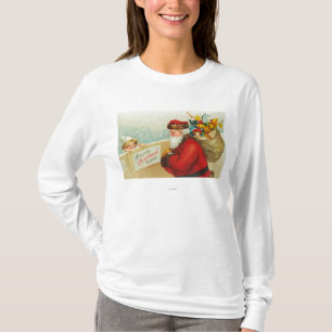 T-shirts Little Boy que olha sobre a cerca