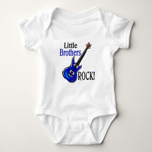 T-shirts Little Brothers Rock! (Frente)