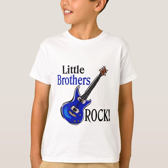 T-shirts Little Brothers Rock! (Frente)
