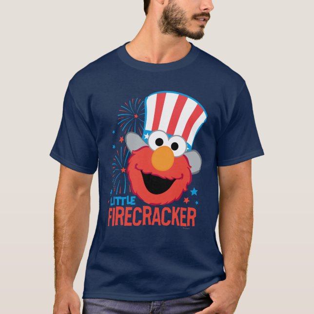 T-shirts Little Firecracker Elmo (Frente)
