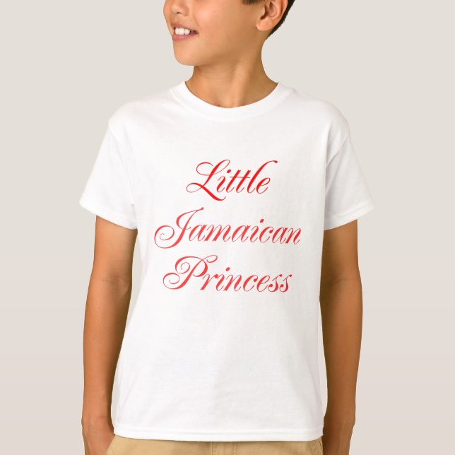 T-shirts Little Jamaican Princess (Frente)