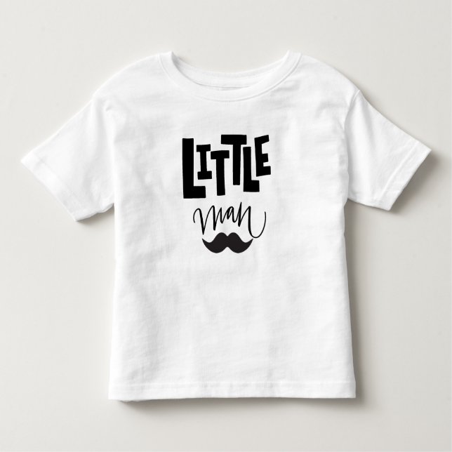 T-shirts Little Man Mustache (Frente)