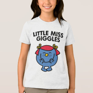 T-shirts Little Miss Giggles Letra negra