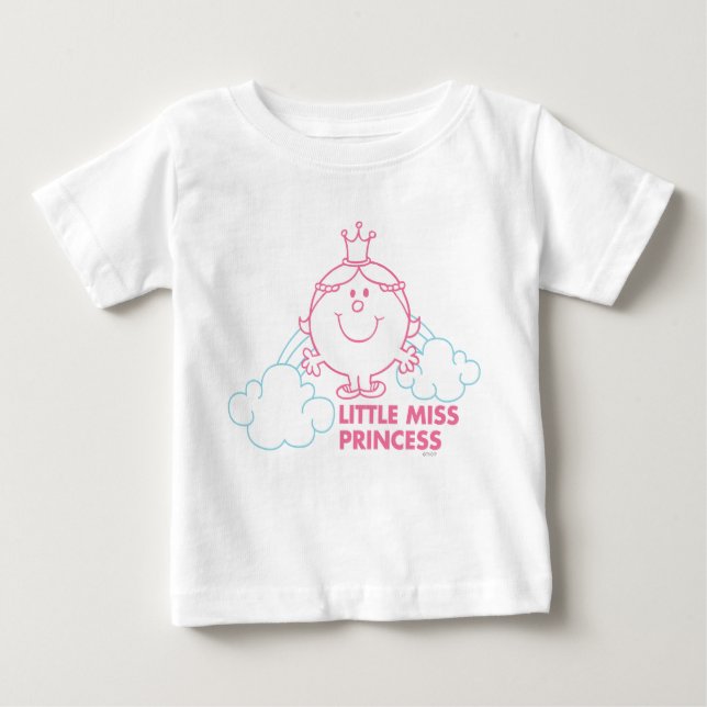T-shirts Little Miss Princesa | Cabeça Nas Nuvens (Frente)
