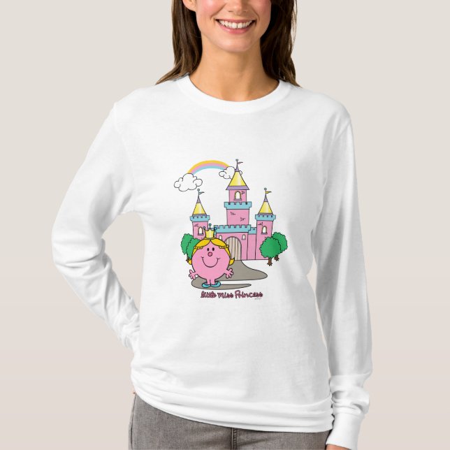 T-shirts Little Miss Princesa | Castelo Real (Frente)