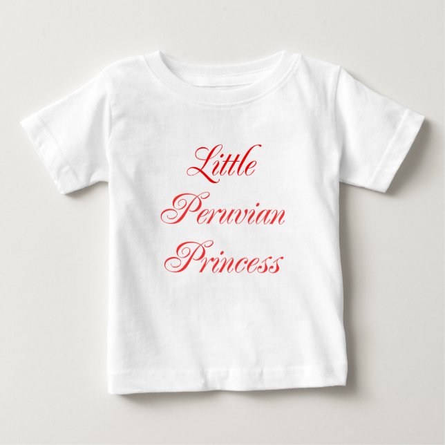 T-shirts Little Peruvian Princess (Frente)