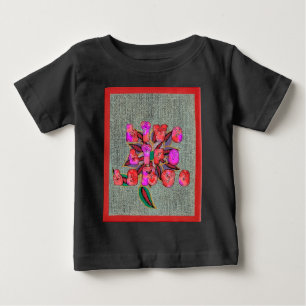 T-shirts "Live Life Large", Impressão de Arte