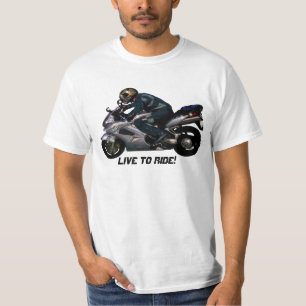 T-shirts Live to Ride Motorbiker