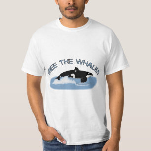 T-shirts Livre as baleias