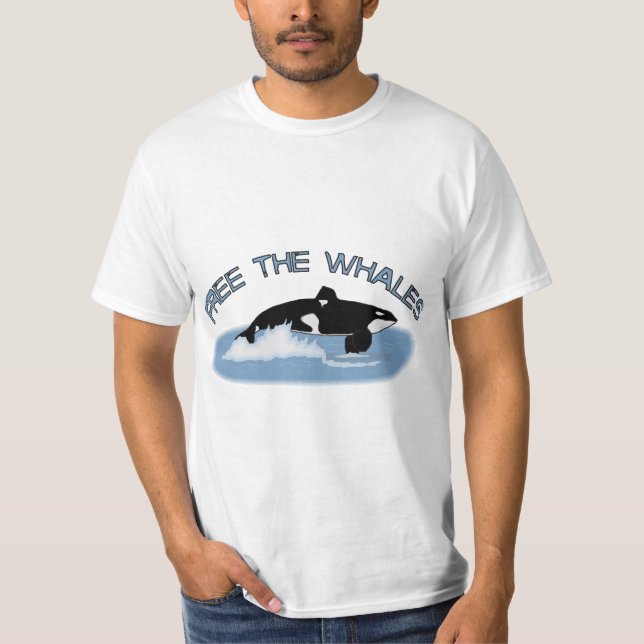 T-shirts Livre as baleias (Frente)