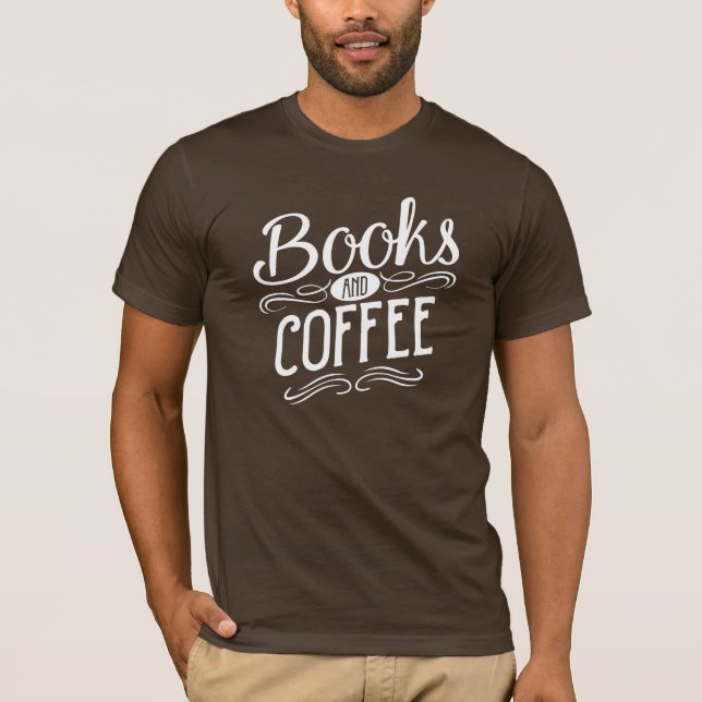 T-shirts Livros e café (Frente)