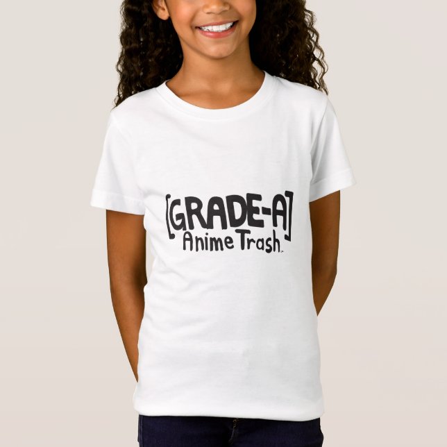 T-SHIRTS LIXO DO ANIME DE GRADE-A (Frente)