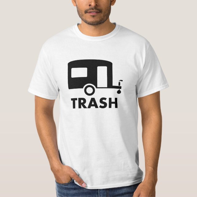 T-shirts lixo do reboque (Frente)