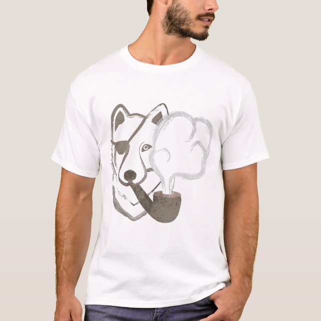 T-shirts Lobo de fumo (Frente)