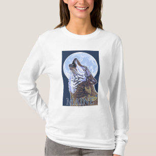 T-shirts Lobo de MaineHowling