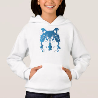 T-shirts Lobo do azul de gelo da ilustração