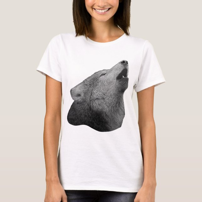 T-shirts Lobo do urro - imagem estilizado (Frente)