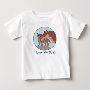 T-shirts Lobo e filhote de cachorro do pai