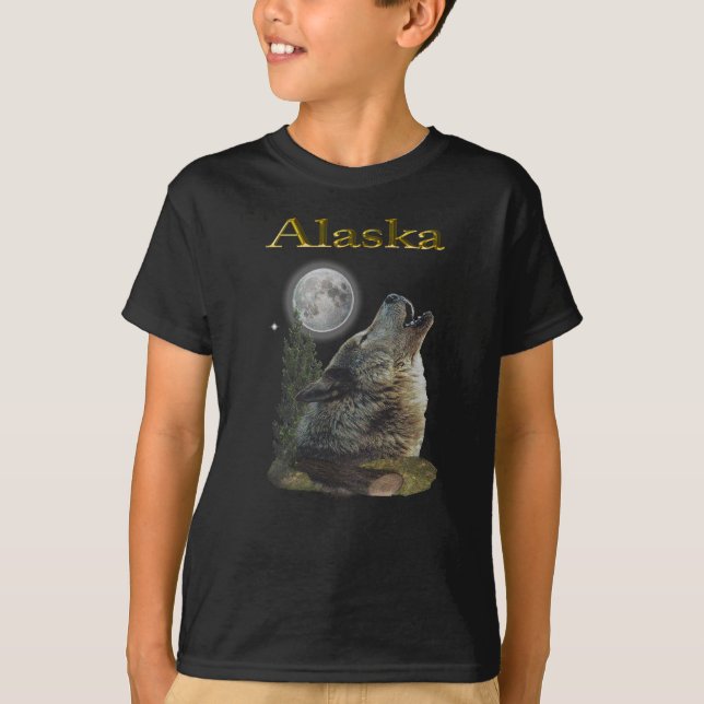 T-shirts lobo e lua (Frente)