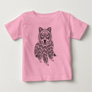 T-shirts Lobo inspirado com Dreamcatcher