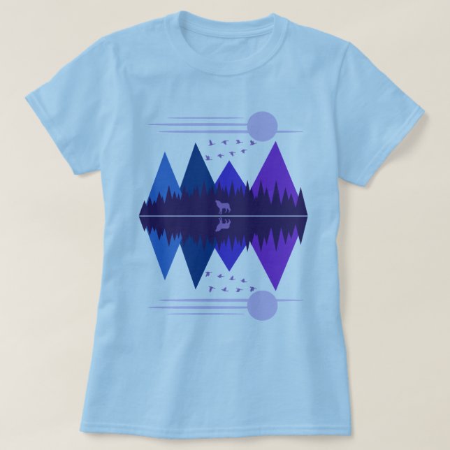 T-shirts Lobo Solitário (Frente do Design)
