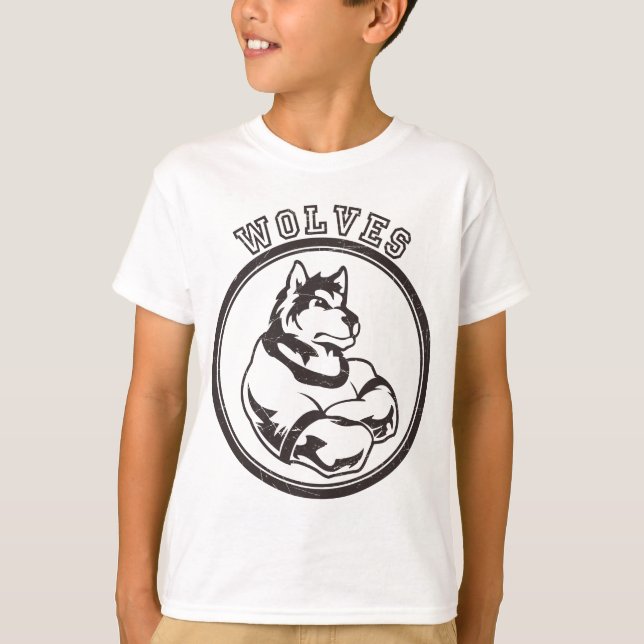T-shirts Lobos ou mascote do lobo (Frente)