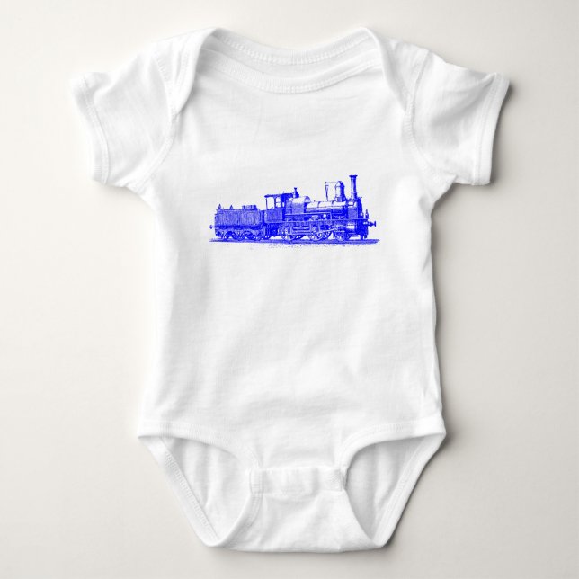 T-shirts Locomotiva - Azul (Frente)