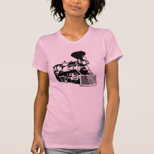 T-shirts locomotiva do trem do vapor