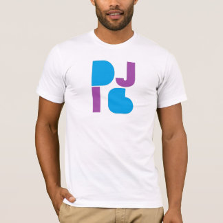 T-shirts Logotipo 1 Púrpura/Azul DJ i6 Chá Branco