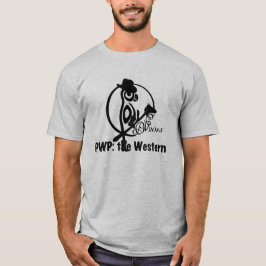 T-shirts Logotipo 2015 - homens negros de PWP