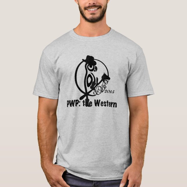 T-shirts Logotipo 2015 - homens negros de PWP (Frente)