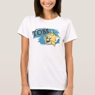T-shirts Logotipo azul e amarelo de Tom