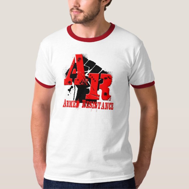 T-shirts Logotipo básico da resistência armada (Frente)