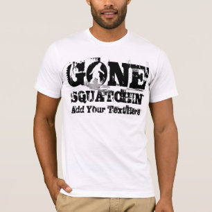 T-shirts Logotipo branco * Gone Squatchin*