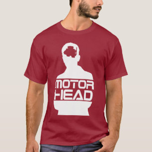 T-shirts logotipo branco principal do motor