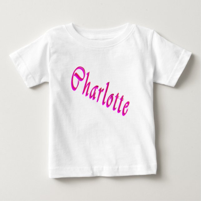 T-shirts Logotipo Charlotte Name (Frente)