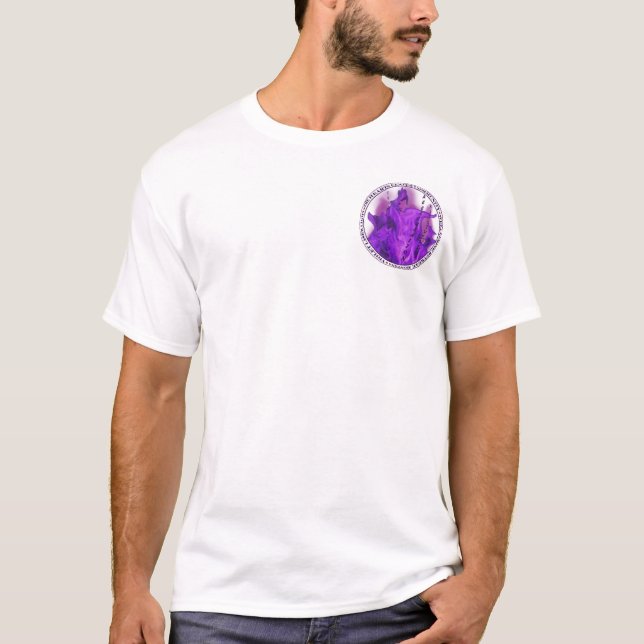 T-shirts Logotipo claro violeta (Frente)