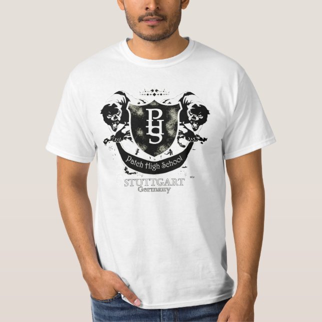 T-shirts Logotipo clássico em B&W (Frente)