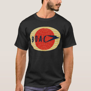 T-shirts Logotipo da linha aérea do vintage BOAC