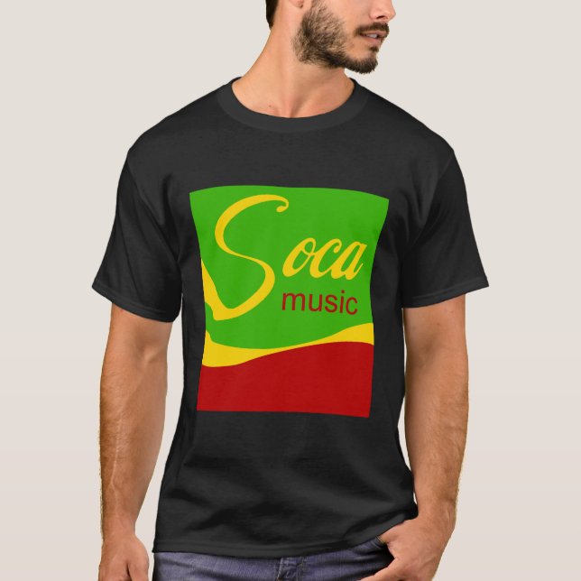 T-shirts Logotipo da música de Soca (Frente)