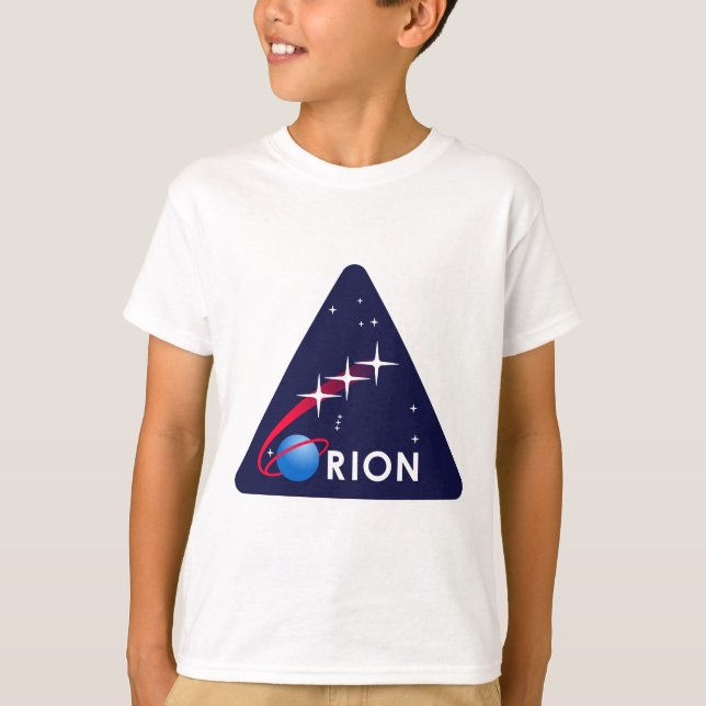 T-shirts Logotipo da NASA Orion (Frente)
