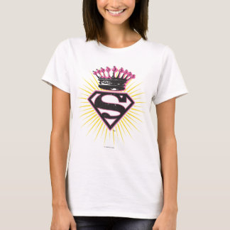 T-shirts Logotipo da Supergirl com Coroa