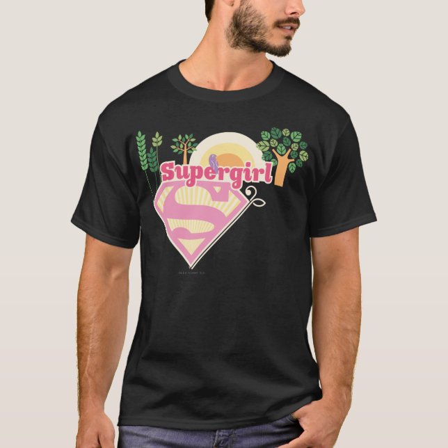 T-shirts Logotipo da Supergirl Nature (Frente)