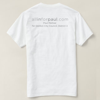 T-shirts logotipo de allinforpaul.com Texas