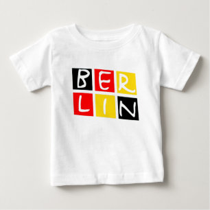 T-shirts Logotipo de Berlim, Alemanha nos quadrados