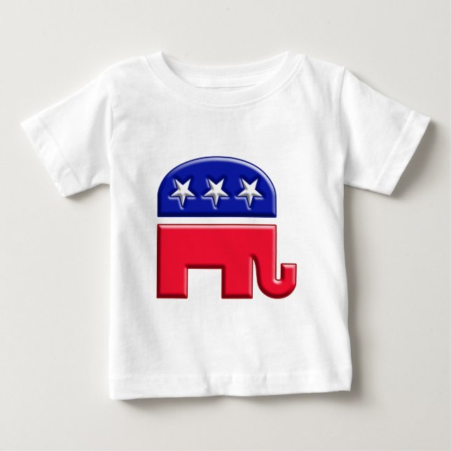T-shirts Logotipo de elefante GOP (Frente)