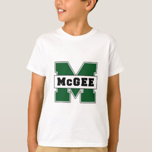 T-shirts Logotipo de McGee do Escolar-Estilo