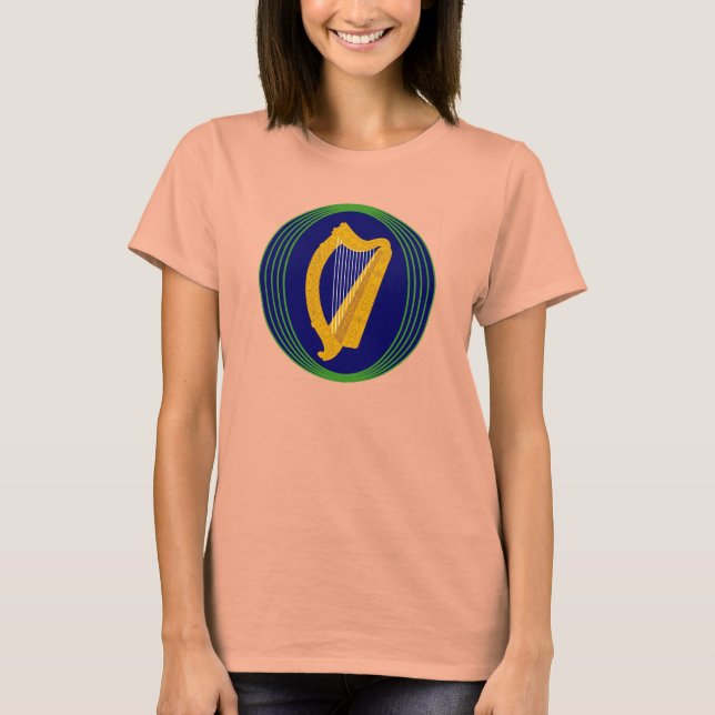 T-shirts Logotipo do Casaco de Armas irlandês (Frente)