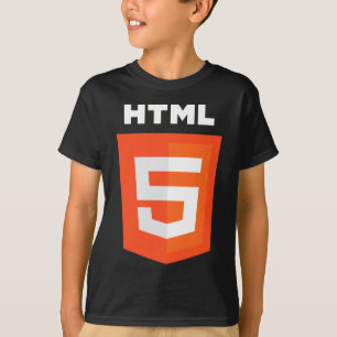 T-shirts Logotipo do HTML 5