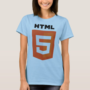 T-shirts Logotipo do HTML 5